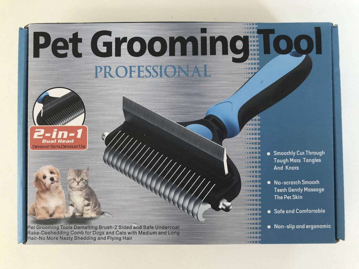 Pet Grooming Brush™ Safe Dematting Comb